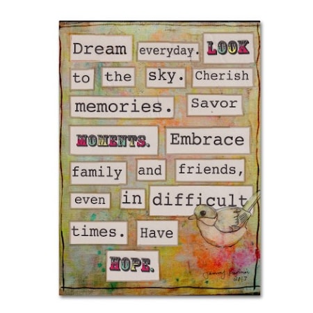 Tammy Kushnir 'Dream Everyday' Canvas Art,24x32